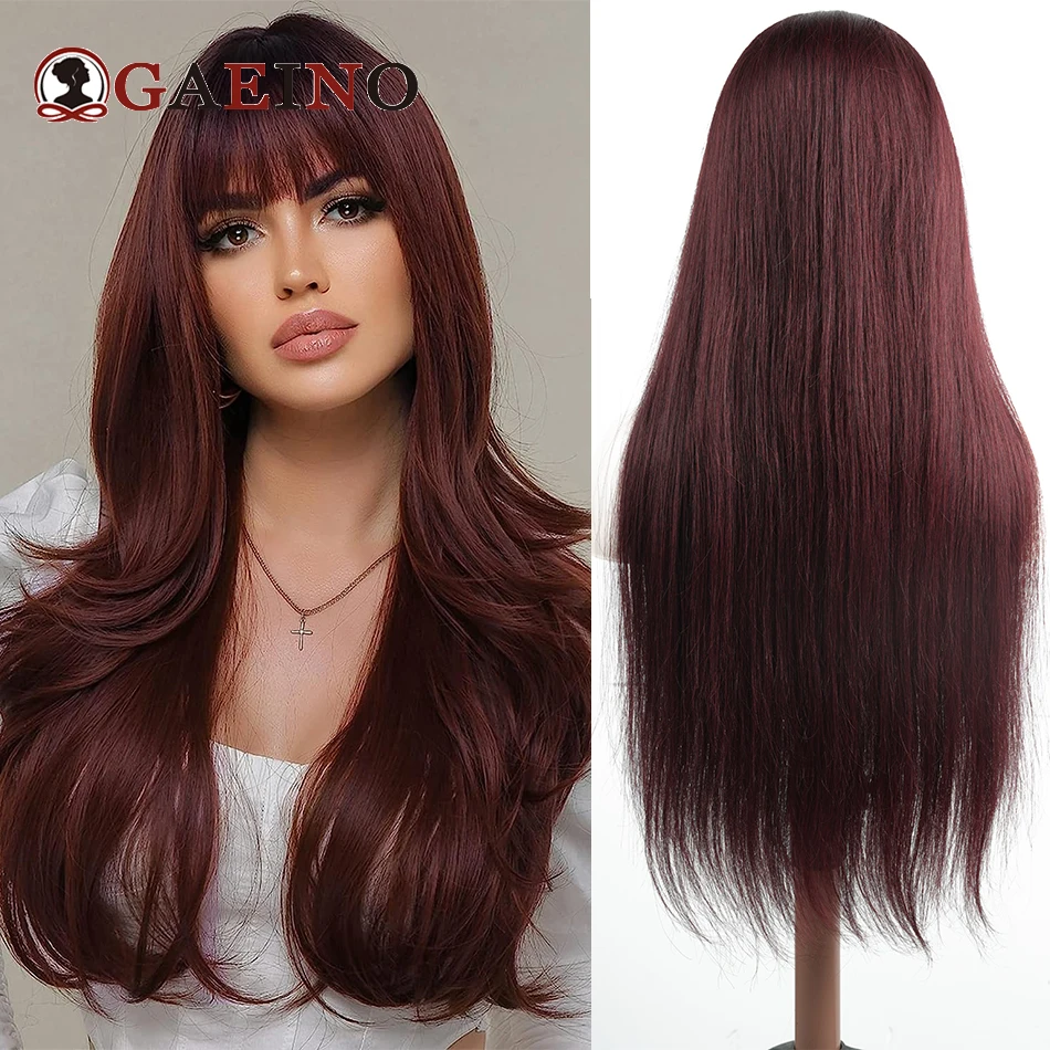  GAEINO 40 inch Wig Human Hair Straight Lace Front