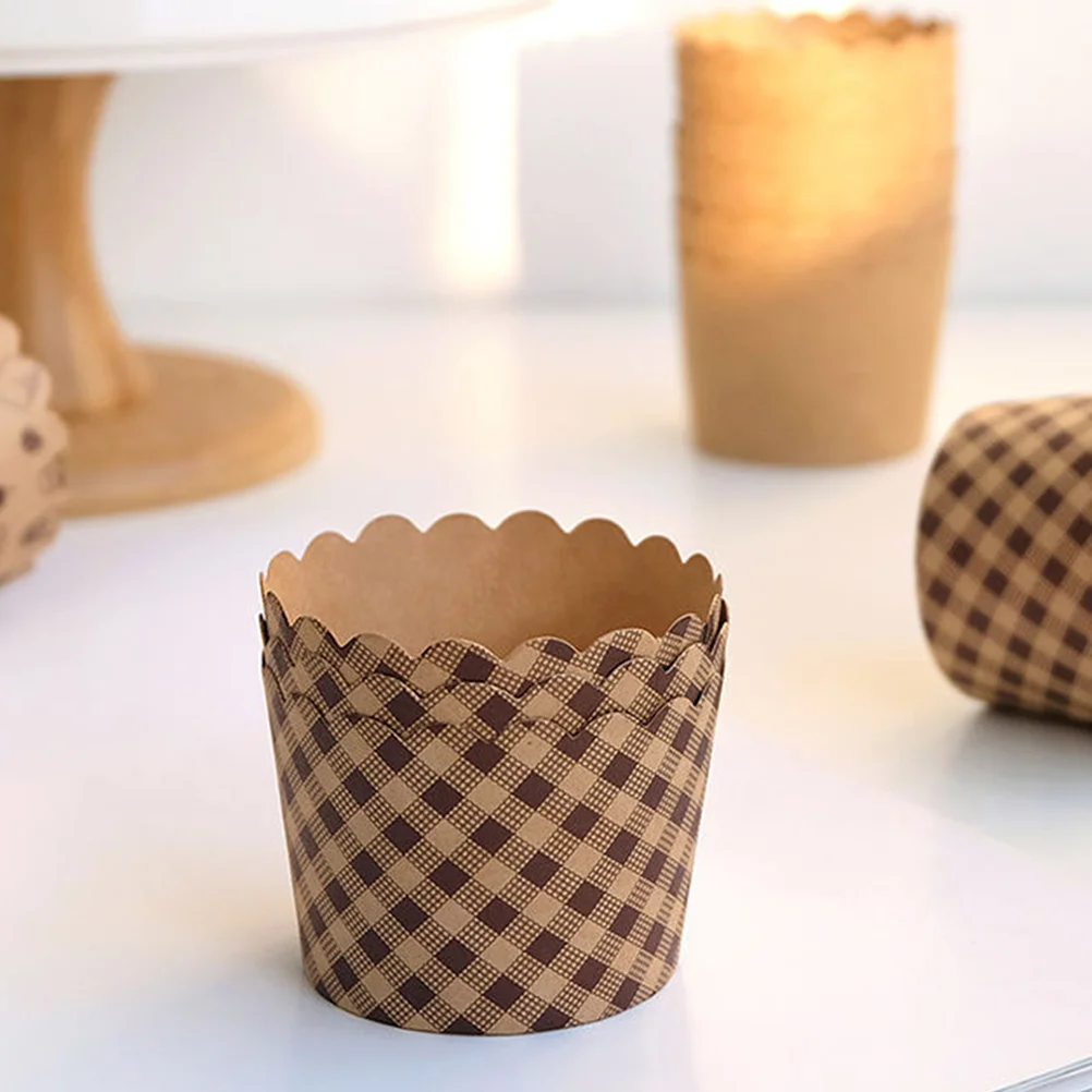 

100Pcs Muffin Paper Cup Cupcake Liners Cups Safe Grade Cake Cup Wrapping Muffin Cups Home Supplies