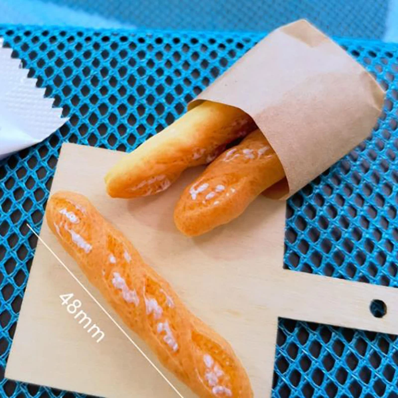 1 Set Fake Croissant Mini Food Bread Ornament Miniature Dollhouse Decor Furniture Toys Dollhouse Accessories Home Craft 6