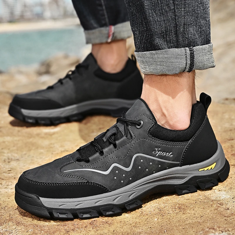 

Hiking Shoes Waterproof Sneaker Men Non-slip Trekking Top Quality Casual Shoes Outdoor Hiking Waterproof Mountaineering Shoes