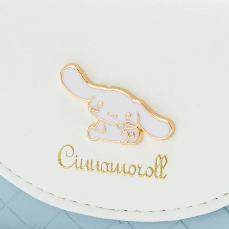 Sanrio Wallet Cartoon Cinnamoroll Zipper 2 Folding Card Bag Female Coin Purse