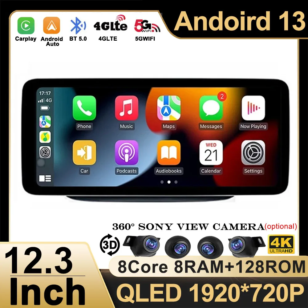 

Android 13 Car Multimedia Radio For Mercedes B Class W246 2011-2019 Carplay Auto GPS Navi Stereo Video Player 360 Camera WIFI+4G