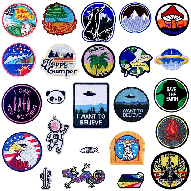 Travel Alone Iron On Patches Badges for Sew Seam Tailoring Clothes Suits of  Coat Jacket Trousers T-shirt Pants Ornament Apparel