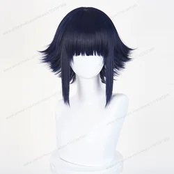 Short Blue - Black Hyuga Hinata Cosplay Wig - Anime - Inspired Synthetic Hair (Only Wig)