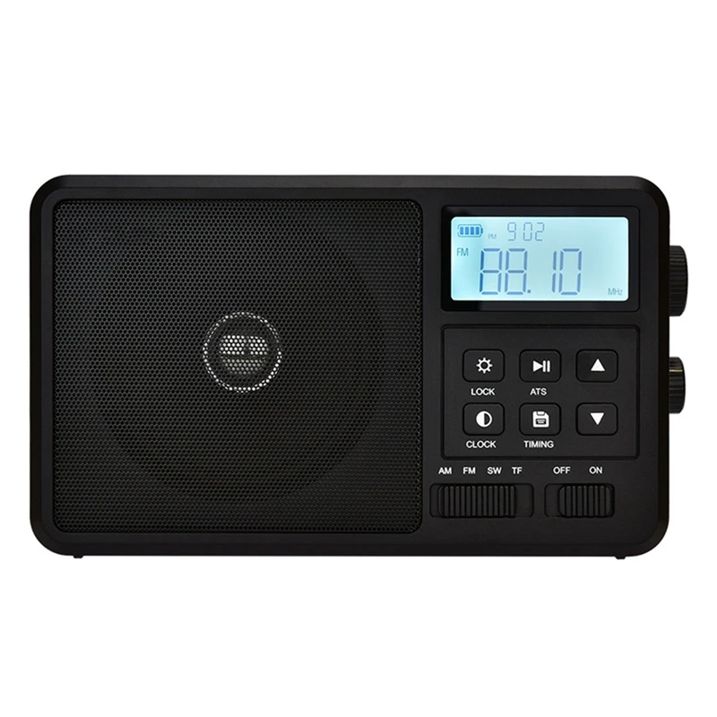 Y45A-Portable Internet Radio Best Reception FM Bluetooth Radios Speaker LCD Screen Support Alarm Clock Sleep Timer