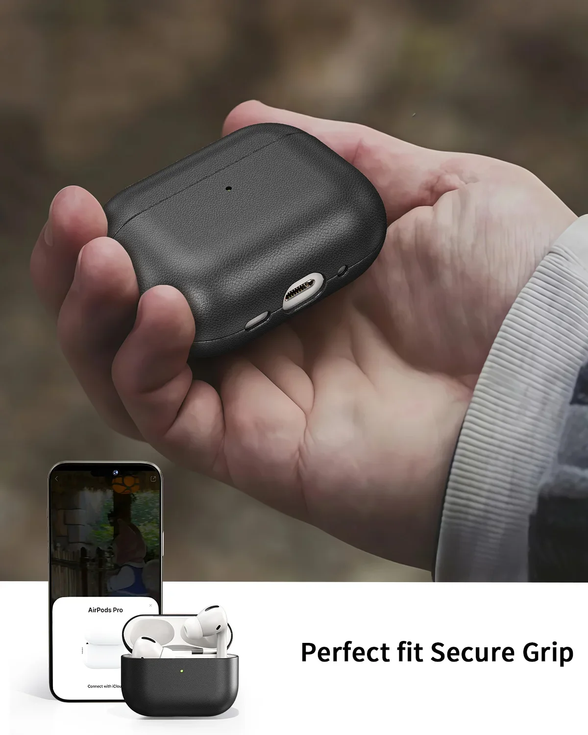 Eary Genuine Leather Protection Case for AirPods Pro 3 Durable  Earphone Case for AirPods 3 Pro Shockproof Protective Full Cover