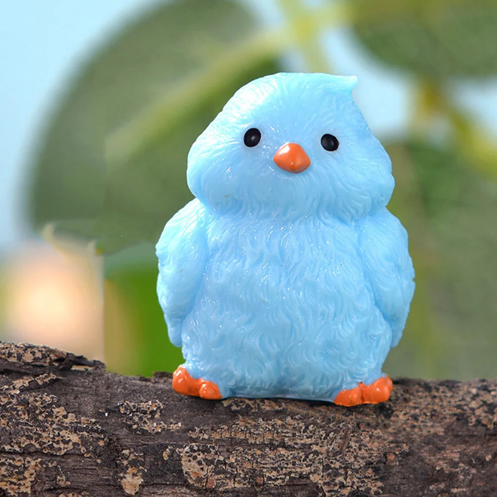 

14 Pcs Birds Decor Micro Landscape Gardening Decorative Figurine Lifelike Vivid Fake Resin Miniature Potted Plant Statue