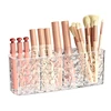 Acrylic Makeup Brush Holder Desk Cosmetic Organiser Lipstick Brush Storage Box Make-up Tool Storage Holder 22*6*8cm/18.5*6*9cm 1