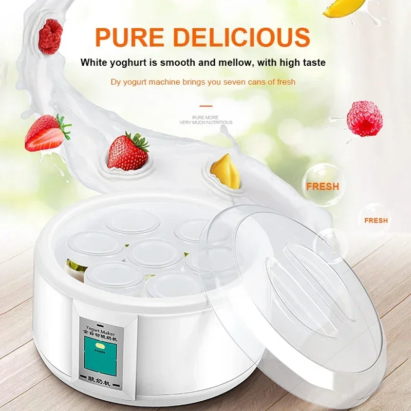 1.5L Yogurt Maker stainless steel yogurt machine 220V Rice Wine natto fermentation machine full automatic