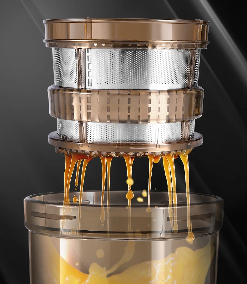 Commercial Use Big Power 1200W Large Inlet Slow Juicer Machine Whole Fruit Apple Pear Orange Cold Press Stainless Steel 6