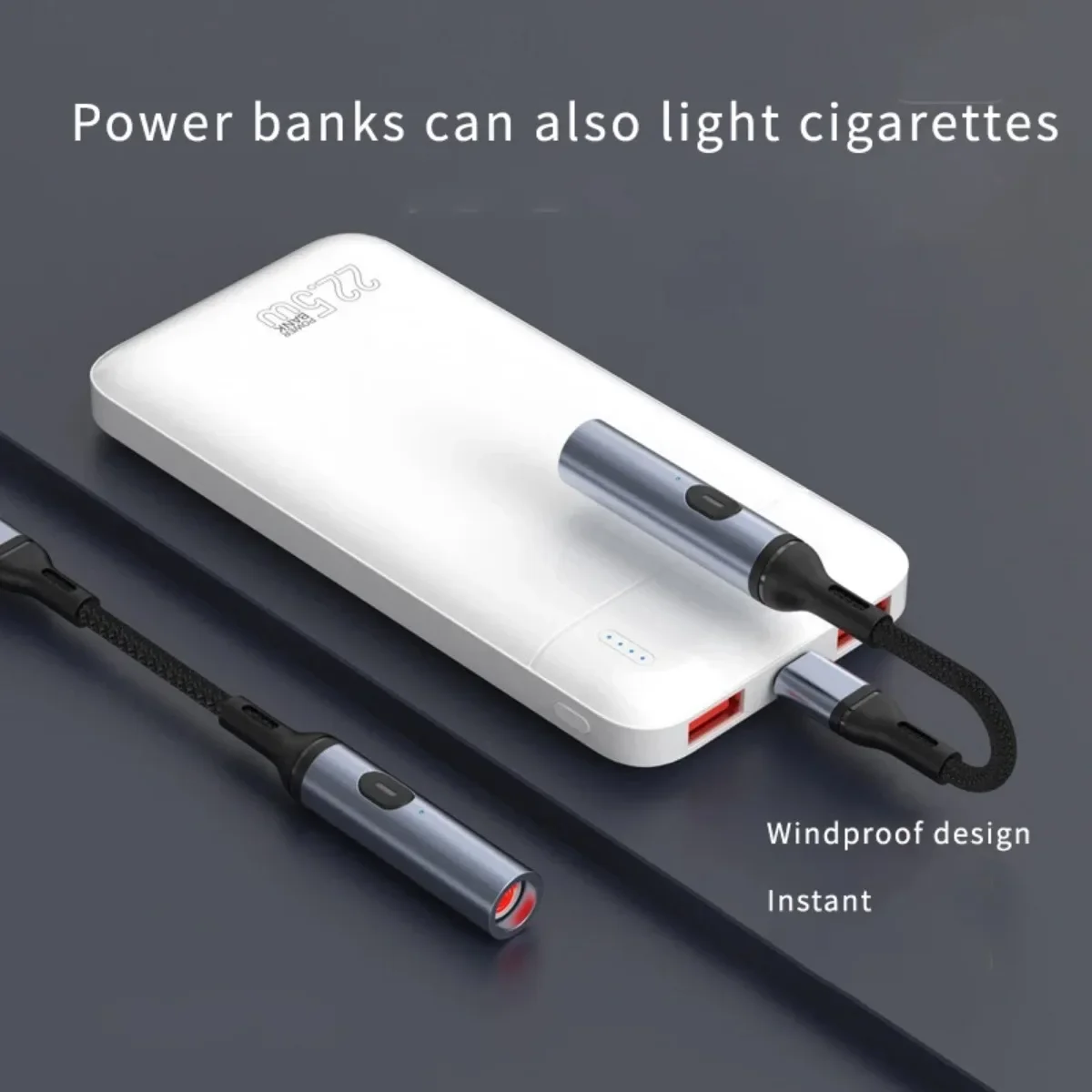 Windproof Lighters Mobile Phone Dedicated Outdoor Mobile Phone Cigarette Lighter Compact Into Tungsten Filament Ignition Tool kerosene lighter bbq lighter butane gas lighter cigarette lighter electric arc igniter