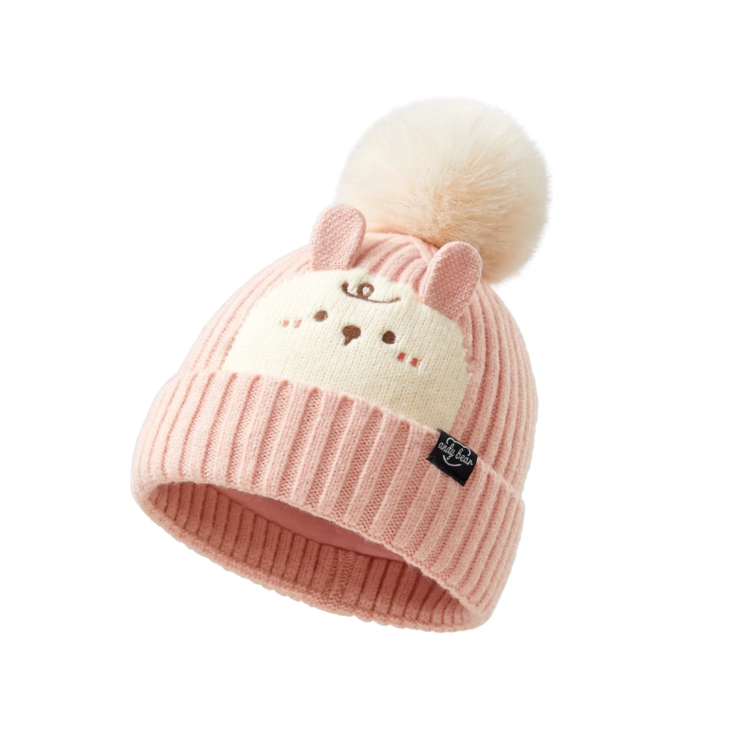 AIBEDILA Baby Warm Knitted Hats With Neck Warmer Winter Thick Animal Skull Cap Children Knitted Cap for Girls Boys 2-6T 6