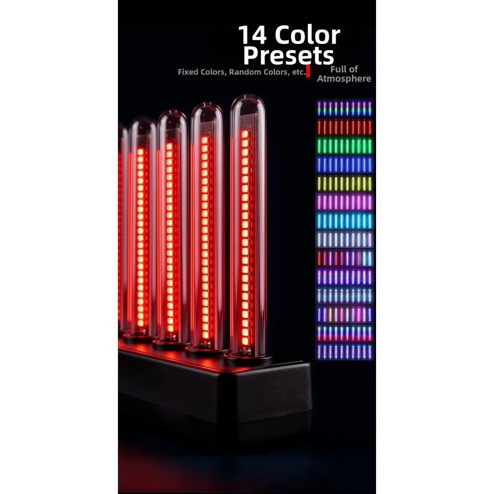 SPECTRUM RGB LED 오디오 비주얼라이저 게임룸 조명 240개 LED 8가지 시각 효과 12가지 감도 8가지 밝기 조절 가능
