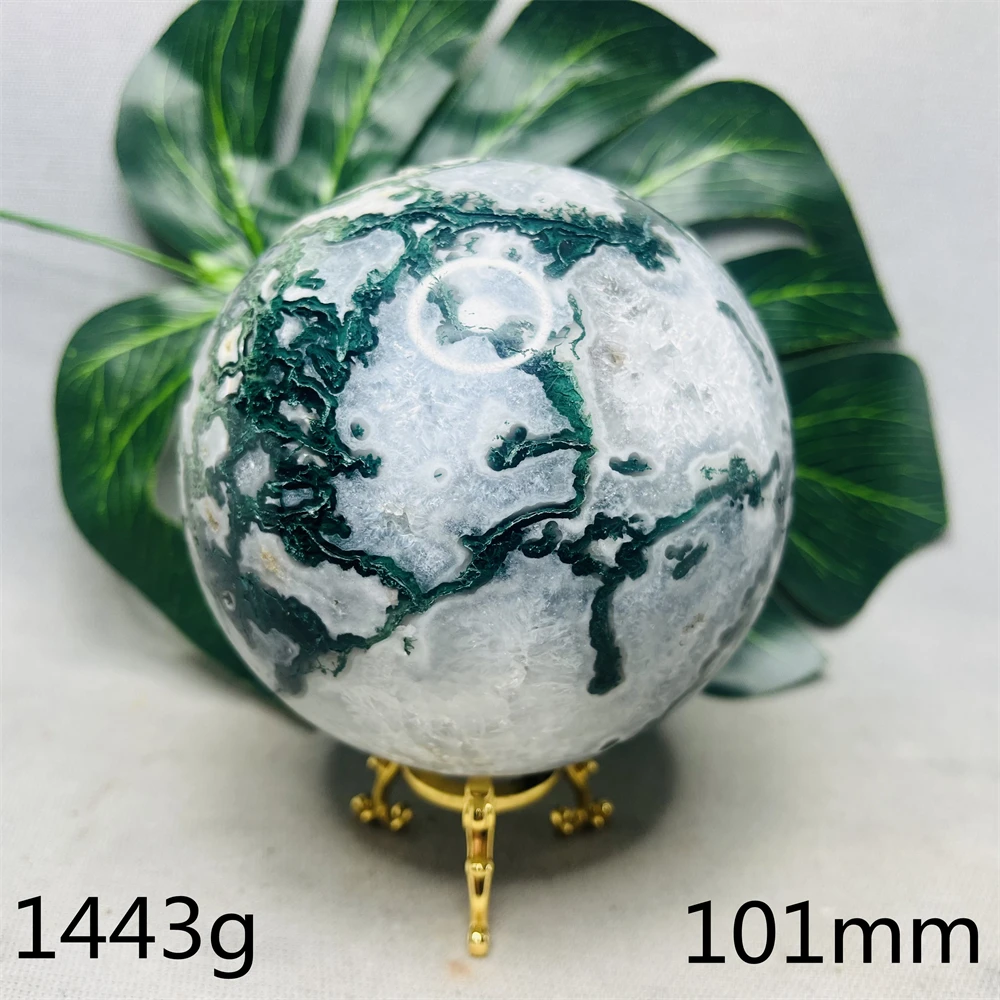 Perfect-Moss-Agate-Geode-Ball-Super-Energy-Yoga-Chakra-Spiritual ...