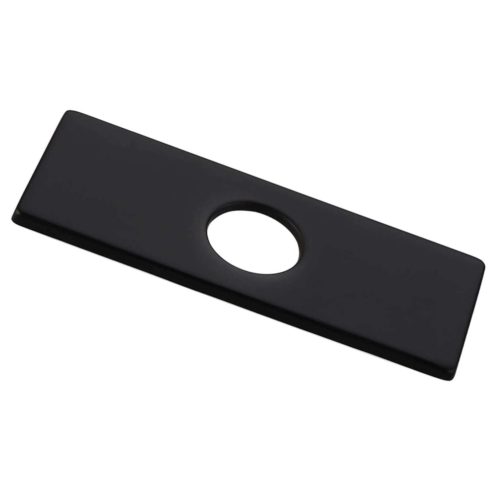 Wovier 6" 3-to-1 Rectangle Kitchen Faucet Cover Deck Plate Bathroom Kitchen Sink Faucet Hole Cover Deck Plate Escutcheo