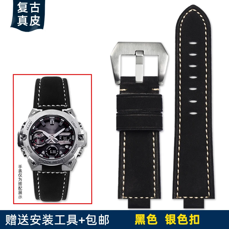 G-Shock GST-B400 メタルバンド 男性用時計バンド,金属,改造,頑丈なステンレススチール,時計