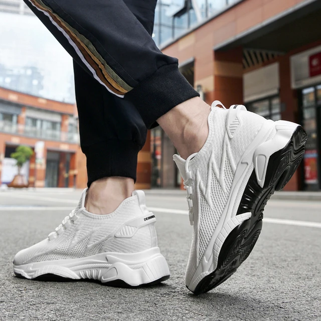 Men Sneakers Casual Heightening Shoes 8cm Height Increase Shoes For Men Summer Breathable 6cm Elevator Shoes 10cm Insole Taller 2
