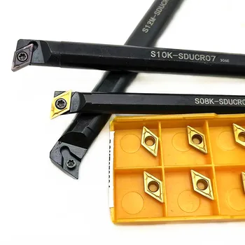 Internal Turning Tool Holder SDUCR, S08K, S10K, S12M, S14N, S16Q, SDUCR07 Carbide Insert Boring Bar for   DCMT070204, VP15TF Cutting