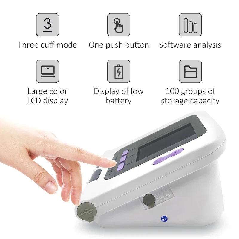 CONTEC08a Vet Animal Blood Pressure Detector Equipped With Blood Oxygen Function Probe And Cuff Various Sizes