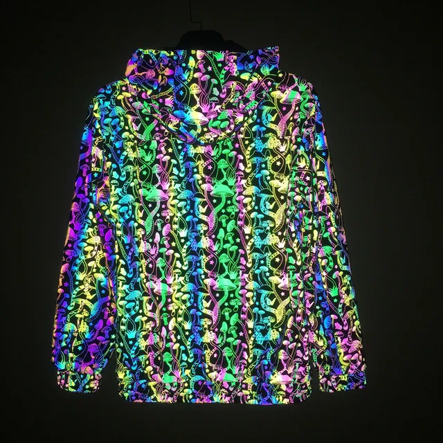 Holographic Reflective Mushroom Pattern Jacket 5