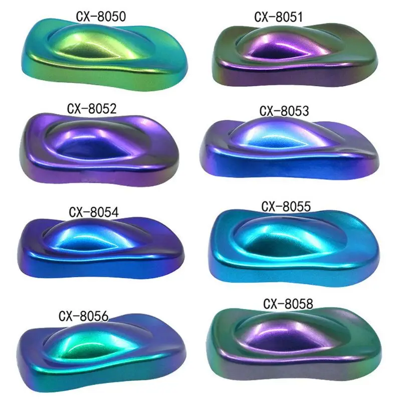 Epoxy Resin Pigment, Candle Dyes Pigment, Mica Powder Pigment, Pearlescent Powder Pigment, Luminous Powder Pigment, Pearl Powder, Pearl Powder Pigment, Silicone Color Pigment, Mirror Chameleons Pigment Pearlescent Glitter Magic Discolored Powder Resin Colorant Jewelry Making Tools