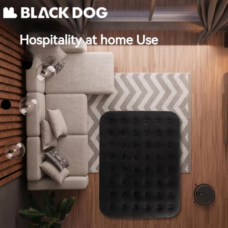 Naturehike BLACKDOG Built In Pump PVC Inflatable Mattress Outdoor Camping Travel Air Bed Sleeping Pad Mat 25cm Thickened Cushion
