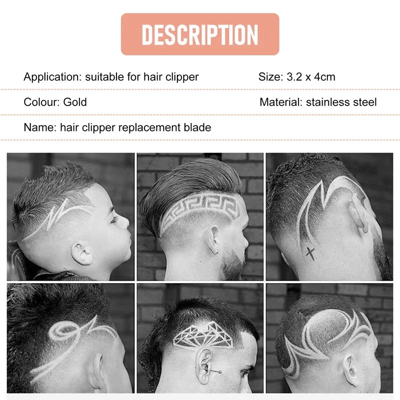 T-Shaped Hair Clipper Blade Replacement Head With Stand T9