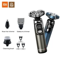 Xiaomi Komingdon Face Hair Remover 4 In 1Triple Blade Waterproof Rotary Razor Beard Trimmer Rechargeable Electric Shaver For Men 1