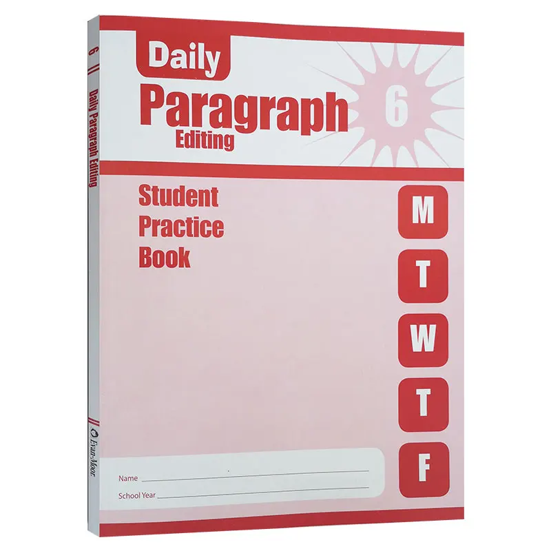 

Evan-Moor Daily Paragraph Editing, Grade 6 SE Workbook,aged 9 10 11 12, English book 9781609633462