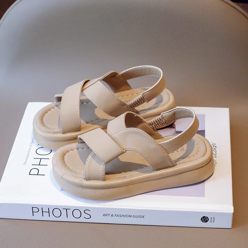 2024 Fashion Elastic Band Slingback Shoes for Girls Soft