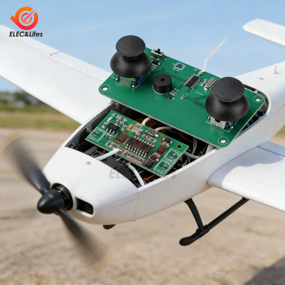 Kit controlador RC 2.4GHz 4A para planeador DIY