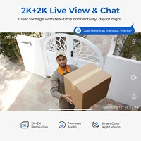 Caméra de surveillance extérieure IMILAB double objectif 360 °   Caméra PTZ couleur Vision nocturne WiFi/LAN 7/24 fonctionne EC6 double avec l'application MiHome 3