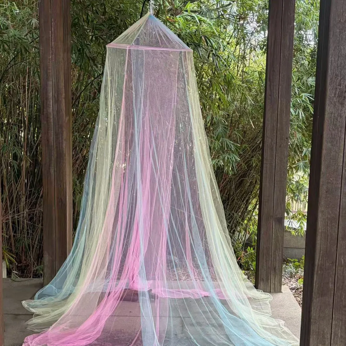 Princess Mosquito Net Rainbow Bed Canopy Polyester Mosquito Net Princess Bed Curtains From Ceiling Bedroom Decor For Girls_voghion.com
