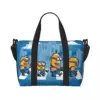 Custom M-Minions Road Beach Tote Bag for Women M-Minions Cartoon Big Compartment Gym Beach Travel Bags 2