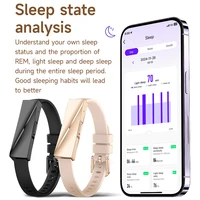 LIGE Call Reminder Smart Bracelet Sleep Heart Rate Monitoring Sport Fitness Tracker Couple Smart Wristband with Free APP 2 Bands - Image 5
