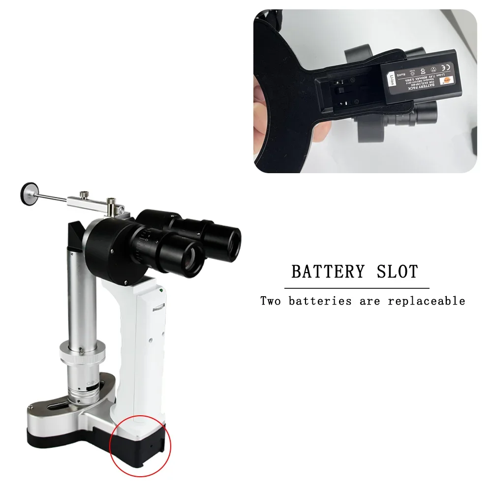 High Quality Ophthalmic Handheld Led Portable Slit Lamp Surgical Microscope Medical Diagnostic Equipment PL-200
