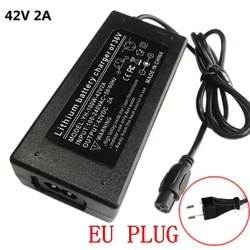 Universal Lithium Battery Charger - 42V 2A Power Supply Adapter (EU PLUG)
