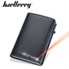 2023 New Baellerry RFID Mini Men Card Wallets Name Customized Short Male Purses Luxury Card Holder Slim Men's Wallet 1
