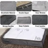 Foldable Under Bed Bags Under Bed Storage Boxes Zippered Organizer Thick Breathable 2 Pcs Underbed Clothes Storage Bags 2