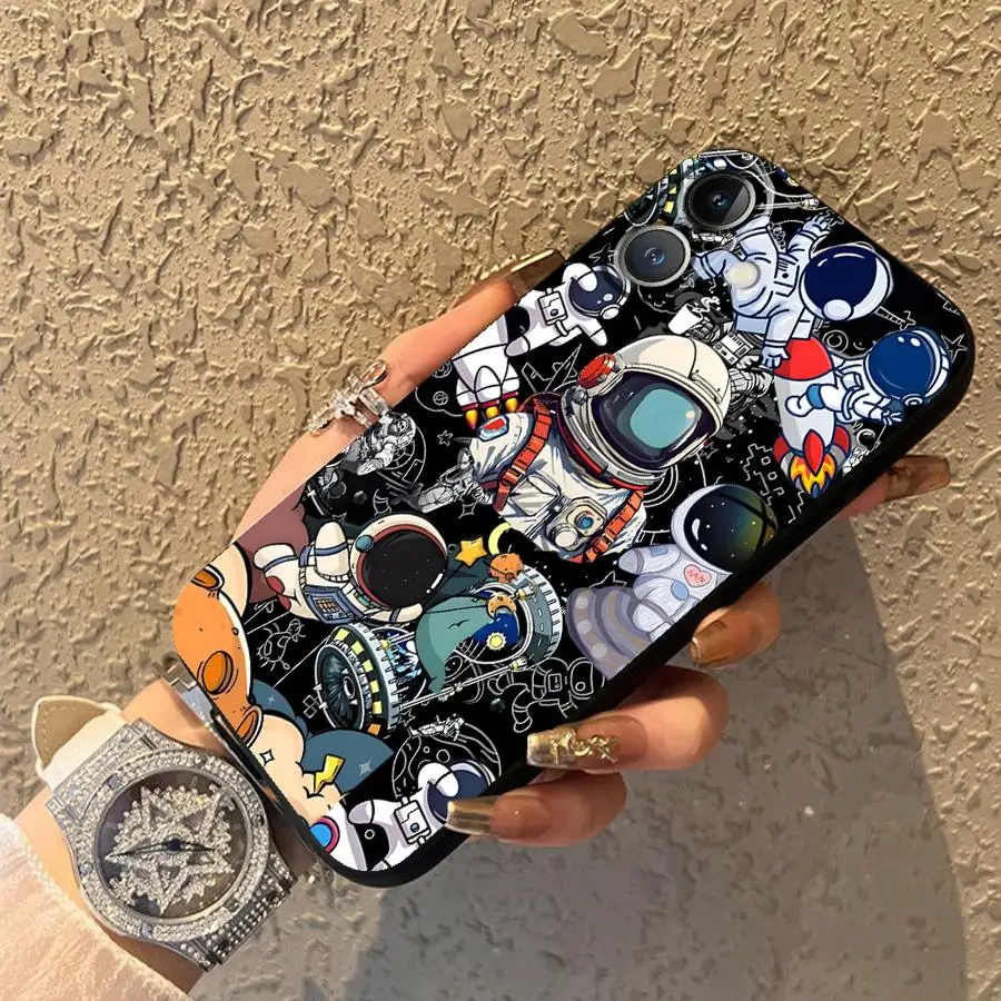 Cartoon Astronaut Phone Cover Case
