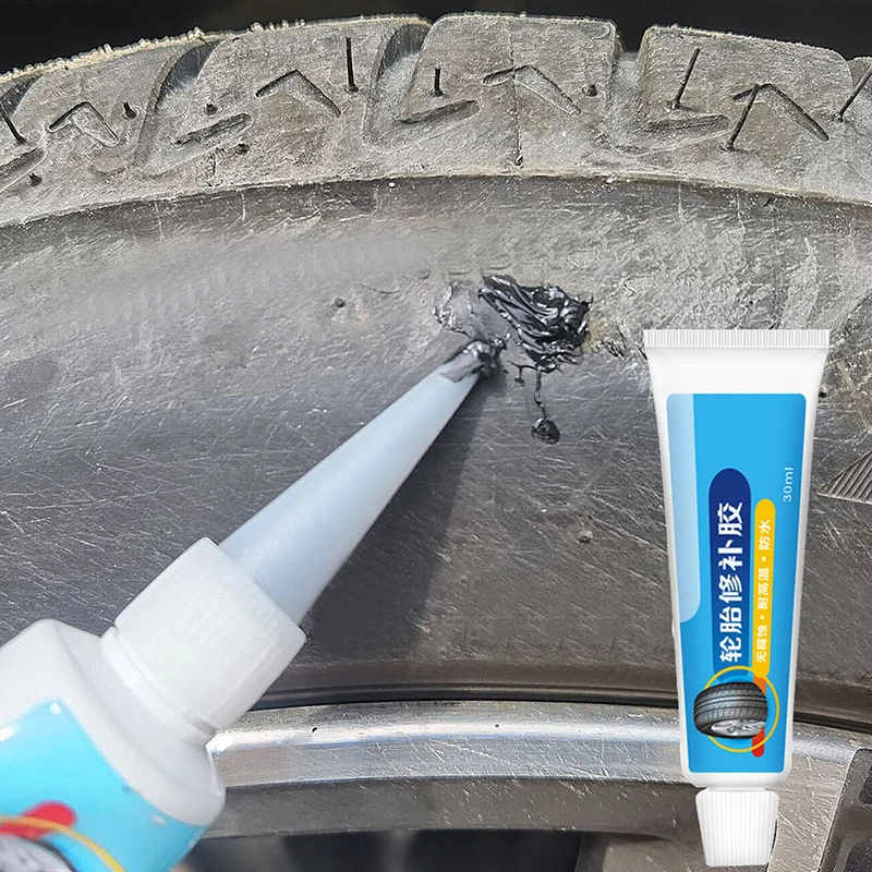 tire repair nails 1/2Pcs Tire Repair Black Glue Liquid Strong Rubber Wear-resistant Non-corrosive Adhesive Instant Bond Leather