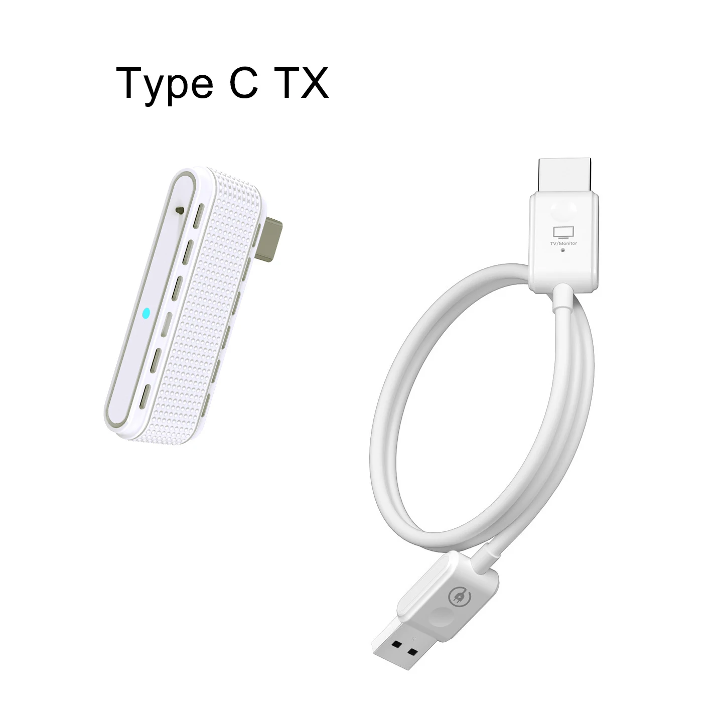 

Type C Wireless Display Adapter Cable USB-C To HDMI Video Transmitter and Receiver Extender for IPhone15 Macbook Laptop PC to TV