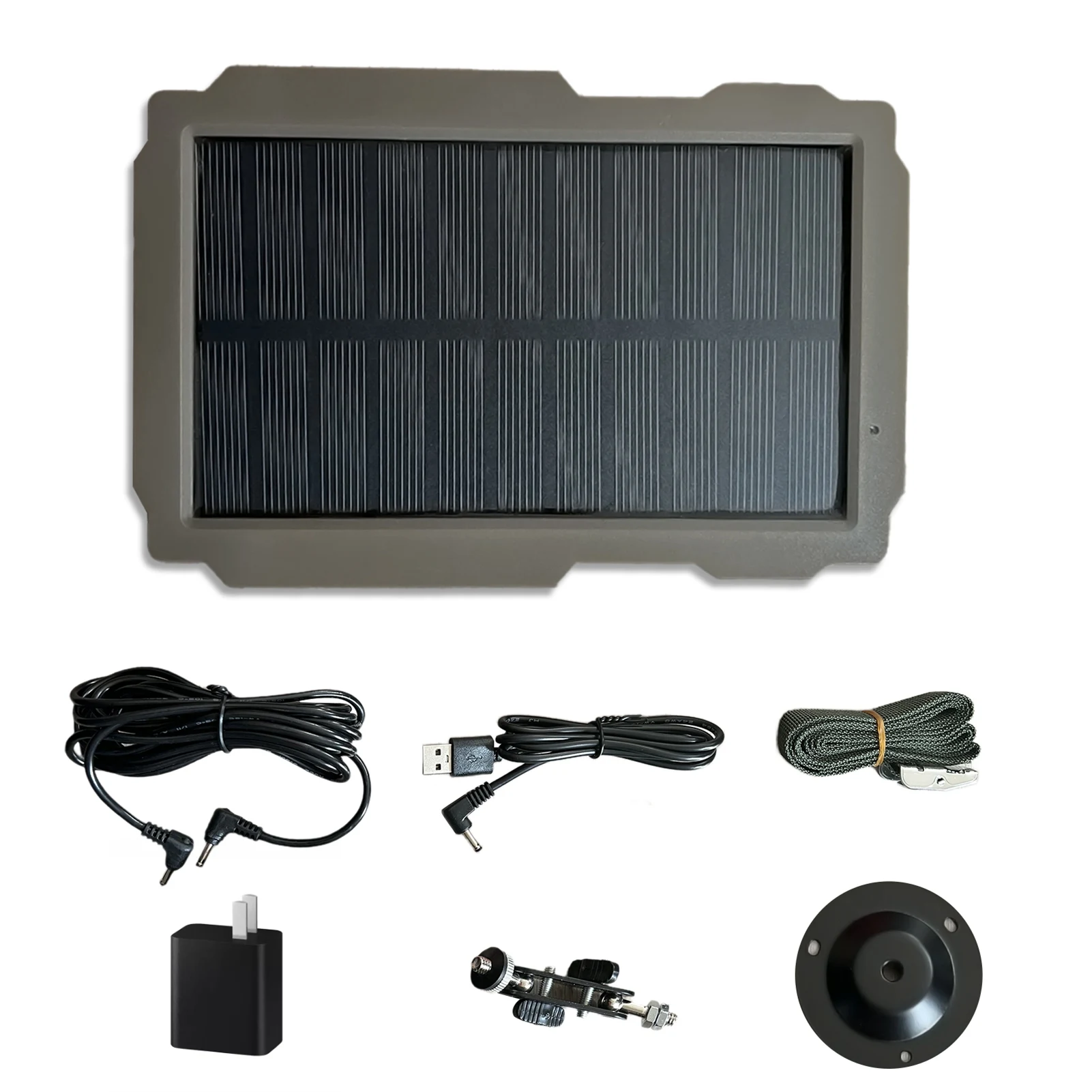 Hunting Camera Solar Panel 3000mAh Trail Camera Solar Charging Battery Panel with Rotating Mounting Bracket Outdoor