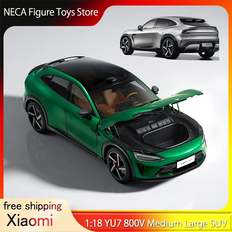 新品 xiaomi yu7 1:18 自動車合金モデル ジェムグリーン Xiaomi YU7 Jewel Green Titanium Alloy SUV Model 1:18 Scale