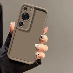 Premium Silicone Travel Case for Huawei - P50, P60, P40, P30 Series (Tyjt brown)