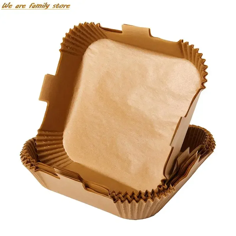 50PCS/lot Disposable Air Fryer Paper Liner 24CM Non-Stick Baking Paper Food Grade Parchment Oil-Proof Accesorios