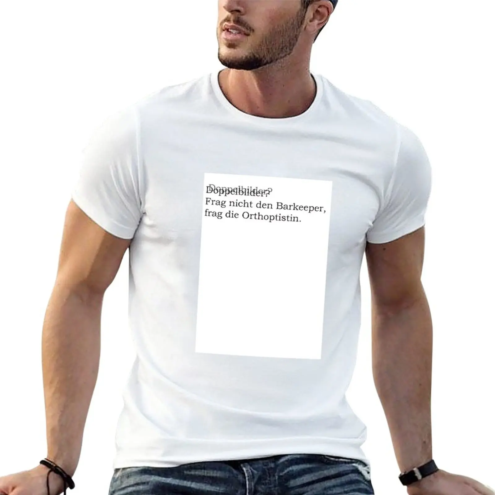 

Double vision T-Shirt oversizeds customizeds men workout shirt