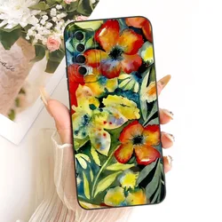 Luxury Flower Painted Soft Silicone Phone Case for Huawei Enjoy 20 SE (TYhei2295)