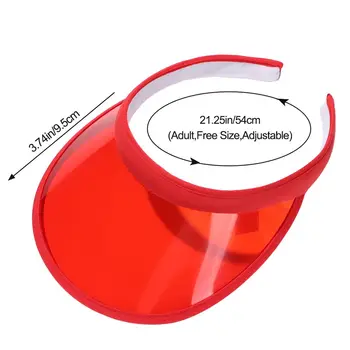 قبعة واقية من الشمس البلاستيكية للرجال والنساء ، قبعة واقية للشاطئ من أشعة الشمس ، قبعة رياضية كاجوال للسفر 5