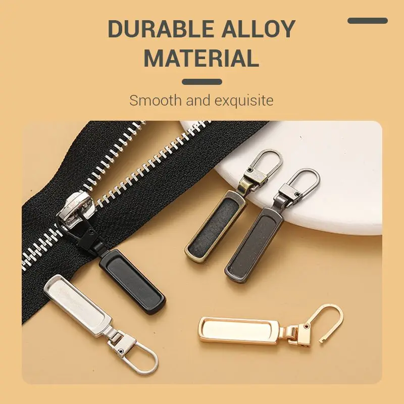 TOOL-FREE DETACHABLE STYLISH ZIPPER PULL 3/5PCS/PACK Tirette de fermeture &agrave; glissi&egrave;re &eacute;l&eacute;gante et d&eacute;tachable